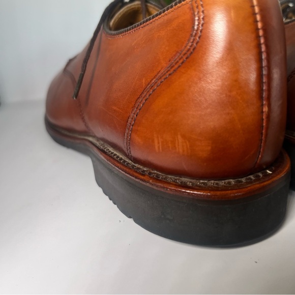 Allen Edmonds Men’s Joplin Plain Toe Leather Oxford Dress Shoes Brown Size 10 - Picture 8 of 9